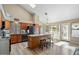 Kitchen with island, granite countertops, and stainless steel appliances at 2235 E Lakecrest Dr, Gilbert, AZ 85234