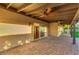 Covered patio with ceiling fan and access to backyard at 2534 S Grandview Ave, Tempe, AZ 85282
