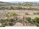 Backyard patio with fire pit and desert landscape views at 28728 N 129Th Ln, Peoria, AZ 85383