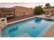 Enjoy this refreshing pool with turtle tile at 12866 S 183Rd Ave, Goodyear, AZ 85338