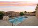 Inviting pool and spa area perfect for relaxation at 12866 S 183Rd Ave, Goodyear, AZ 85338