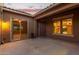 A private courtyard with sliding glass doors leading to the interior of the house at 21438 S 194Th St, Queen Creek, AZ 85142
