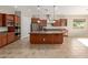 Modern kitchen with granite countertops and ample cabinet space at 21438 S 194Th St, Queen Creek, AZ 85142