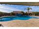 Relaxing freeform pool with a stone water feature at 21438 S 194Th St, Queen Creek, AZ 85142