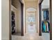 Hallway with laundry machines and large closet at 6322 E Turquoise Ave, Paradise Valley, AZ 85253
