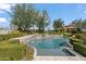 Beautiful pool area featuring stone waterfalls, manicured hedges, and a lush, landscaped garden for relaxing outdoors at 6322 E Turquoise Ave, Paradise Valley, AZ 85253
