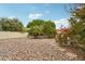 Landscaped backyard with rock pathway at 2546 E Hale St, Mesa, AZ 85213