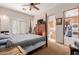 Spacious main bedroom with ensuite bath and views of the backyard at 2632 E Camina Plata --, Gilbert, AZ 85298