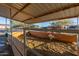 Horse stall with wooden planks and metal support at 10120 E Mclellan Rd, Mesa, AZ 85207