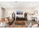 Living room with comfy sofas and wood shelving at 34801 N 53Rd St # 26, Cave Creek, AZ 85331