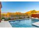 Relaxing rectangular pool with a spa feature at 34801 N 53Rd St # 26, Cave Creek, AZ 85331