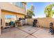 Backyard with patio, grill, and storage shed at 4625 E Southgate Ave, Phoenix, AZ 85040