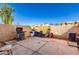 Backyard with grill and storage containers at 4625 E Southgate Ave, Phoenix, AZ 85040