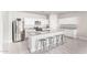 Modern kitchen island with granite countertops and gray stools at 7834 W Forest Grove Ave, Phoenix, AZ 85043