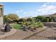 Landscaped backyard with artificial turf and desert landscaping at 20103 N 265Th Ave, Buckeye, AZ 85396