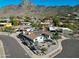 Stunning aerial view showcasing home, landscaping, and mountain backdrop at 2237 E Nicolet Ave, Phoenix, AZ 85020