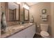 Elegant bathroom with double sinks and granite countertops at 2237 E Nicolet Ave, Phoenix, AZ 85020