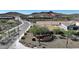 Aerial view of community entrance with landscaping and flag at 13487 W Roy Rogers Rd, Peoria, AZ 85383