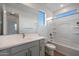 Clean bathroom with bathtub and shower at 26367 S 231St Way, Queen Creek, AZ 85142