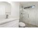 Bathroom with walk-in shower and modern vanity at 16442 N 59Th Pl, Scottsdale, AZ 85254