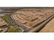 Aerial view of new homes and community development at 35907 W San Clemente Ave, Maricopa, AZ 85138