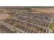 Aerial view of new homes and community features under construction at 35907 W San Clemente Ave, Maricopa, AZ 85138