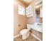 Clean bathroom with updated toilet and sink at 6908 E Windsor Ave, Scottsdale, AZ 85257