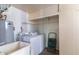 Convenient laundry room with washer, dryer, and storage at 6908 E Windsor Ave, Scottsdale, AZ 85257