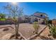 Backyard with gravel, landscaping, and cactus plants at 7313 N 69Th Ave, Glendale, AZ 85303