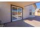 Covered patio with sliding glass door access at 7313 N 69Th Ave, Glendale, AZ 85303