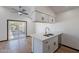 Modern kitchen with white cabinets and quartz countertops at 7313 N 69Th Ave, Glendale, AZ 85303