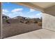 Covered patio overlooking a desert landscape at 26535 W Ponderosa Ln, Buckeye, AZ 85396