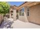 Outdoor patio space features privacy walls and plenty of shade and relaxing outdoor living at 4202 E Broadway Rd # 132, Mesa, AZ 85206