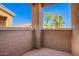 Enclosed patio balcony offers great views with privacy in this exterior space at 1335 E June St # 239, Mesa, AZ 85203