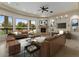 Elegant living room featuring comfortable seating and a fireplace at 2121 N Orchard --, Mesa, AZ 85213