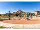 Climbing structure at the community playground offer local children a fun and safe active play area at 4488 W Charlie Dr, San Tan Valley, AZ 85144