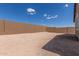 Large backyard with block wall for privacy at 18544 E Dario Rd, Gold Canyon, AZ 85118