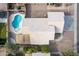 Bird's eye view of home showing kidney shaped pool at 8549 W El Caminito Dr, Peoria, AZ 85345