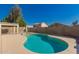 Backyard pool with patio and desert landscaping at 8549 W El Caminito Dr, Peoria, AZ 85345