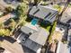 Aerial view showing home, pool, and surrounding landscape at 14 E 14Th St, Tempe, AZ 85281