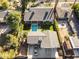 Aerial view of a house with a pool and a large backyard at 14 E 14Th St, Tempe, AZ 85281