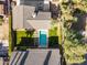 Aerial view shows home's layout, pool, and yard at 14 E 14Th St, Tempe, AZ 85281