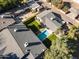 Aerial view showing home's backyard oasis with pool at 14 E 14Th St, Tempe, AZ 85281