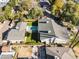 Aerial view of house with pool and large backyard at 14 E 14Th St, Tempe, AZ 85281