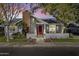 Gray house with red door, brick walkway, and landscaping at 14 E 14Th St, Tempe, AZ 85281