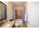 Well-appointed bathroom with a shower/tub combo and granite countertops at 23914 N 25Th Way, Phoenix, AZ 85024