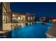 Expansive pool and spa with a beautiful night view at 17213 E Morning Vista Ct, Rio Verde, AZ 85263