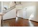 Living room with hardwood floors, fireplace and staircase at 18608 N 4Th Ave, Phoenix, AZ 85027