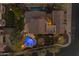 Top-down view of house, pool, and backyard at night at 2322 E Samantha Way, Phoenix, AZ 85042