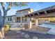 Pool area with a bar and expansive backyard at 2322 E Samantha Way, Phoenix, AZ 85042